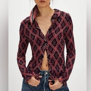 NWOT Free People Caught A Feeling Top. Medium